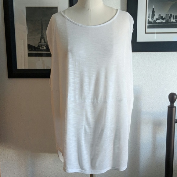 {LA Made Anthropologie} White Top Size Small P - Picture 1 of 7